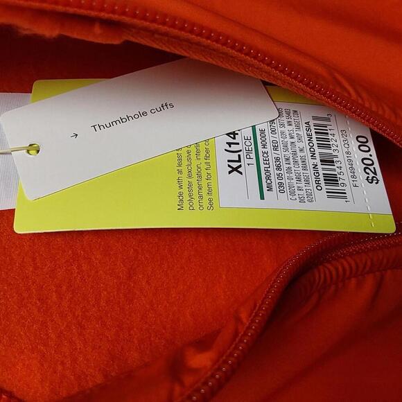 Boys' Microfleece Hoodie | All in Motion | X Large (14) - Picture 5 of 7